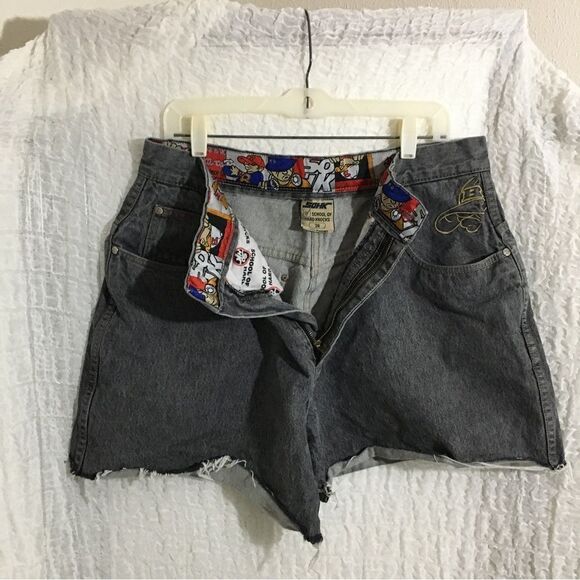 SOHK VTG Upcycled Shorts Size 12 ( Original Men's Size 36 ) - Picture 3 of 12
